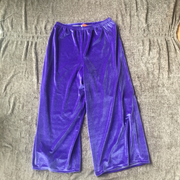 Purple velvet KS Garner pants - Picture 2 of 2